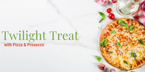Twilight Treat with Pizza and Prosecco for 1 Monday-Thursday