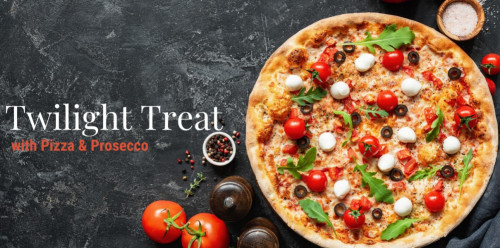 Twilight Treat with Pizza and Prosecco for 1 Friday-Sunday