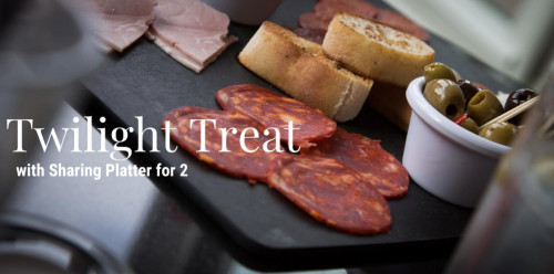 Twilight Treat with a sharing platter for 2 Hastings Friday-Sunday