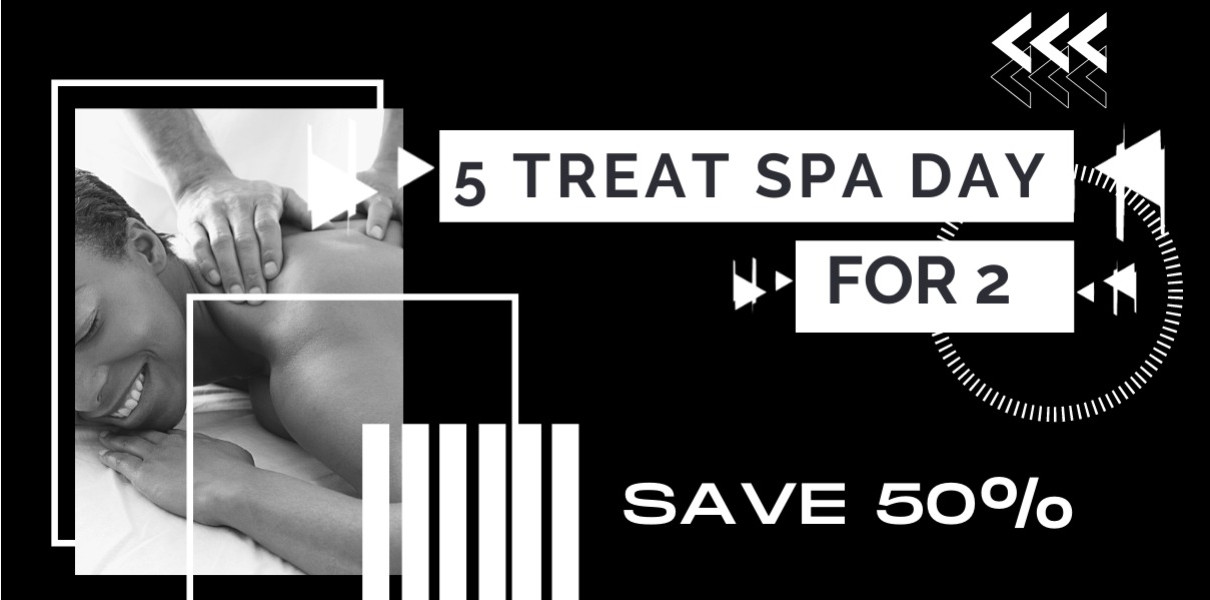5 Treat Spa Day for 2 - Save 50%