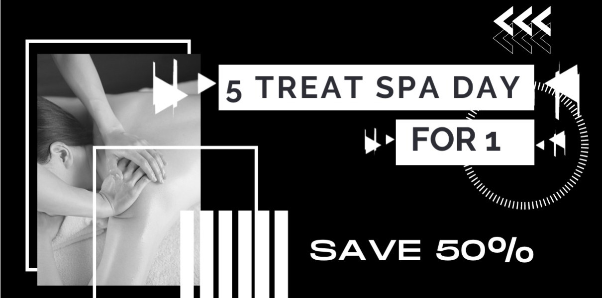5 Treat Spa Day for 1 - Save over 50%