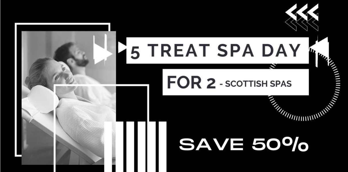 5 Treat Spa Day for 2 Scotland - 50% OFF!