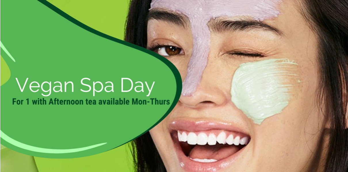 Vegan Spa Day for 1 with Afternoon Tea Mon-Thurs
