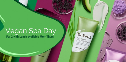 Vegan Spa Day for 2 &  Lunch  Mon-Thurs